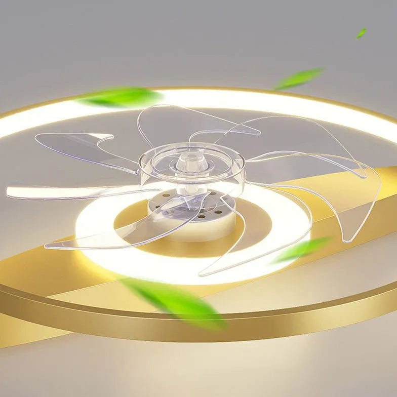 LED Outer Ring Modern Fan Light