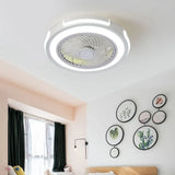 Light Fan Fan White Kitchen en forme d'anneau