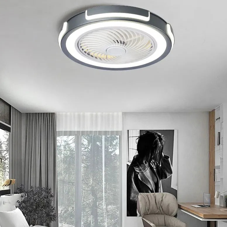 Light Fan Fan White Kitchen en forme d'anneau