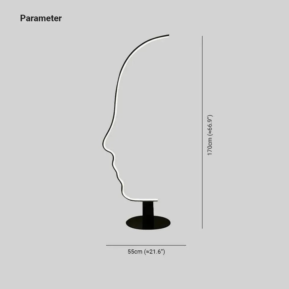 Lampadaire Fin Noir Moderne Métal Lampe De Chambre - Clowas.fr