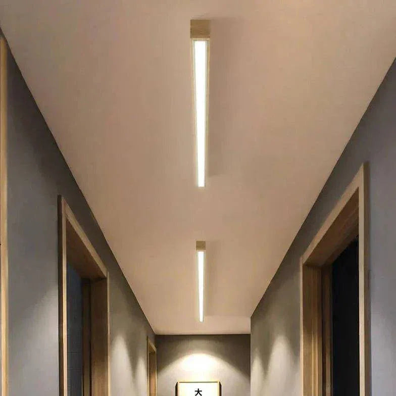 Luminaire En Longueur Nordique Minimaliste Bois Led - Clowas.fr