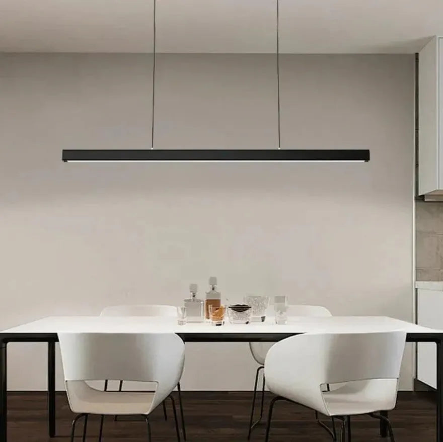 Suspension Barre LED Noire Minimaliste Dimmable