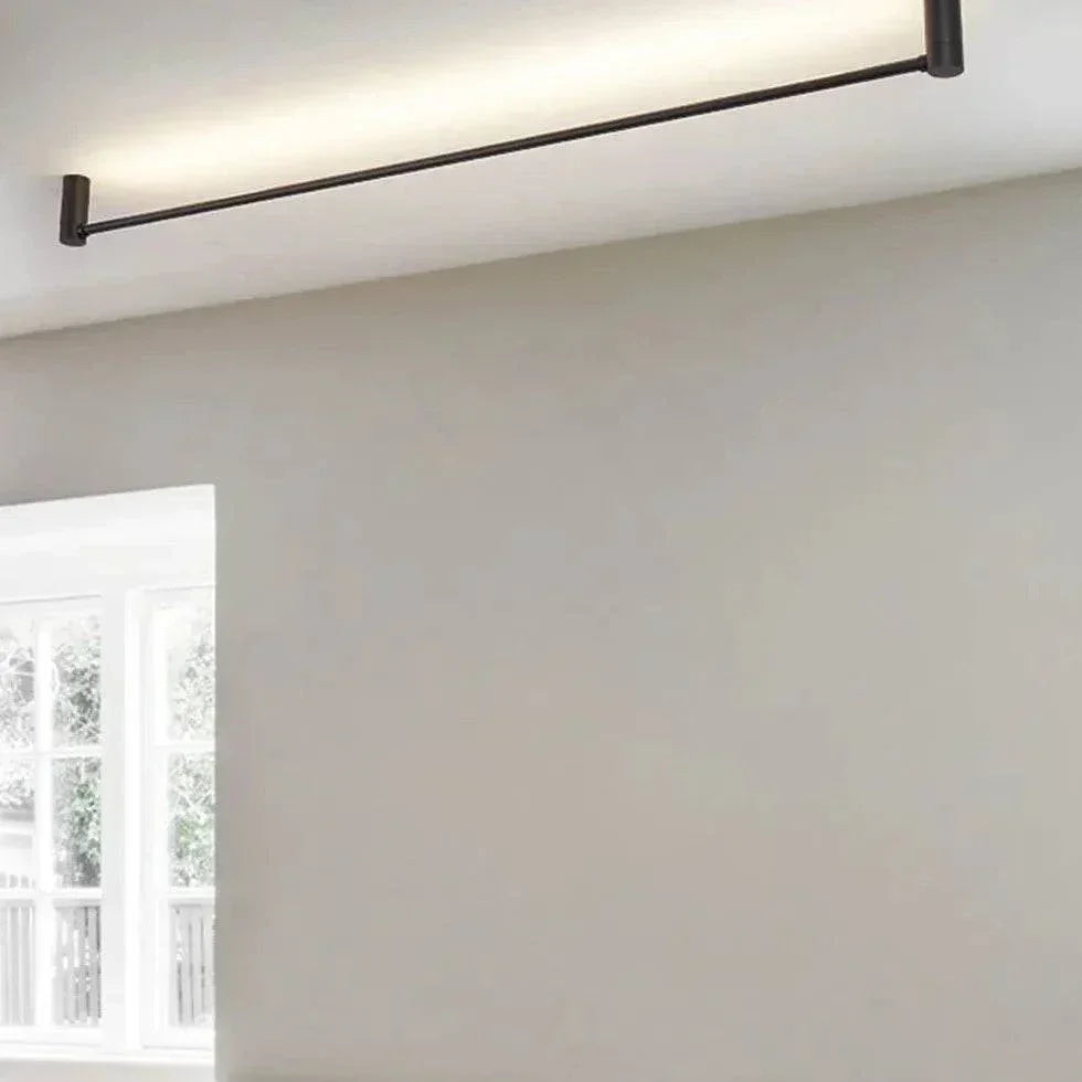 Plafonnier Suspension Industriel Long Barre Minimaliste - Clowas.fr