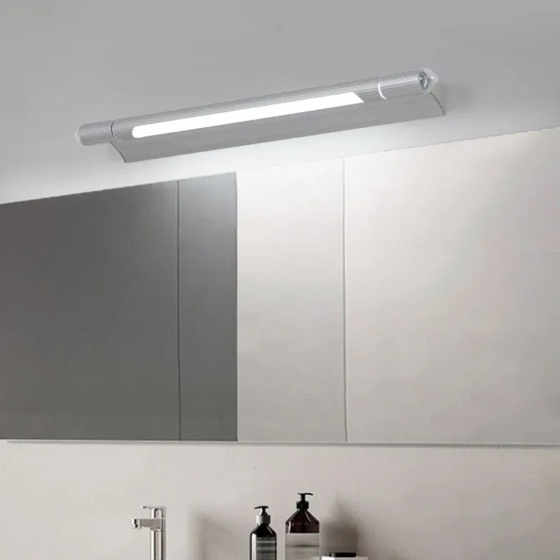 Silver Tube Led Bathroom Mirror Lights