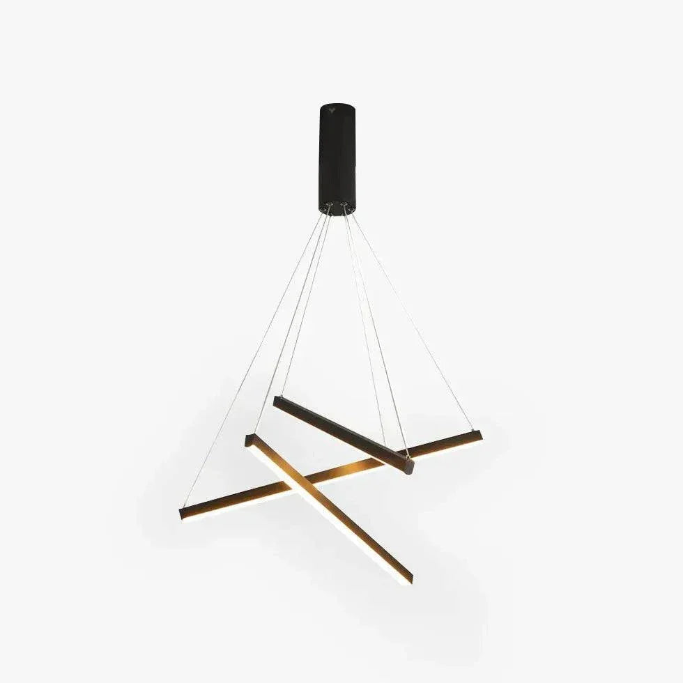 Lustre Minimaliste Moderne Filaire Noir - Clowas.fr