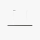 Suspension Led Noire Linéaire Pour Salle À Manger - Clowas.fr