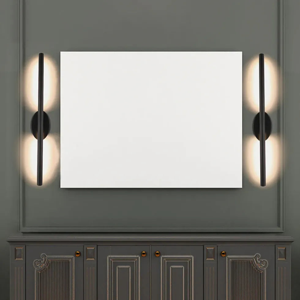 Metal Black Led Bathroom Mirror Lights