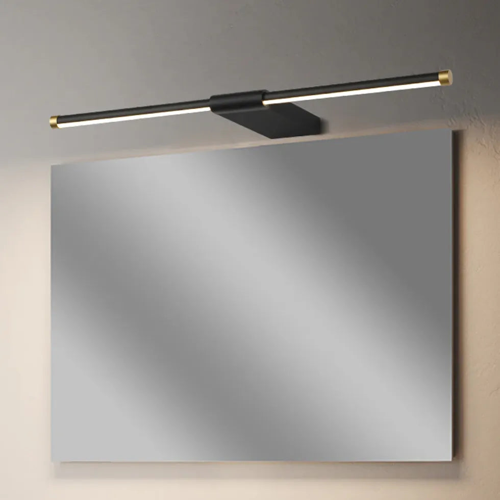 Long Strip Black Led Bathroom Mirror Lights