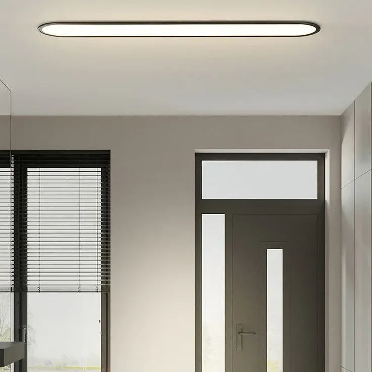 Eclairage LED plafonnier moderne entrée couloir