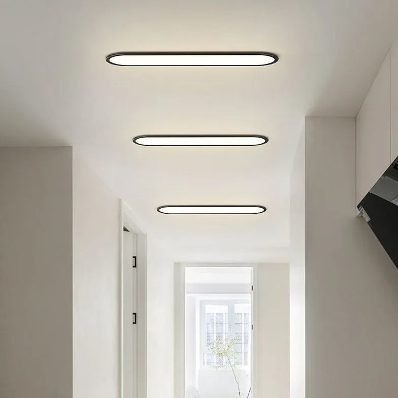 Eclairage LED plafonnier moderne entrée couloir