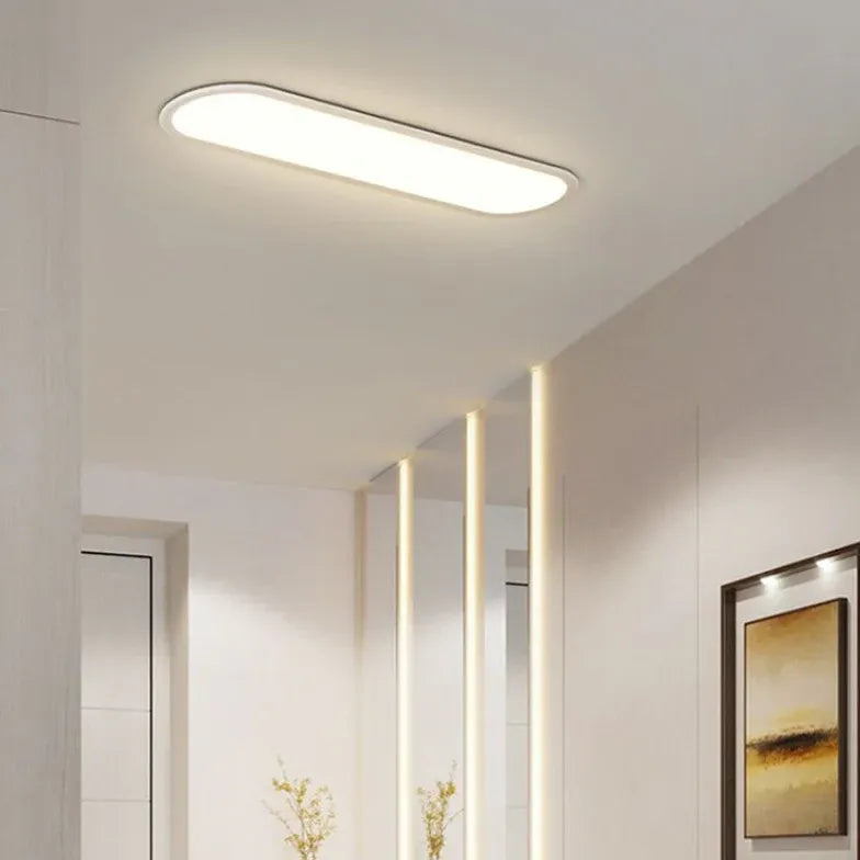 Eclairage LED plafonnier moderne entrée couloir