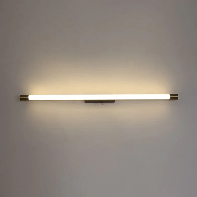 Gold Thin Tube Led Bathroom Mirror Lights