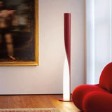 Two-Tone Streamlined Cylindrical Floor Lamp