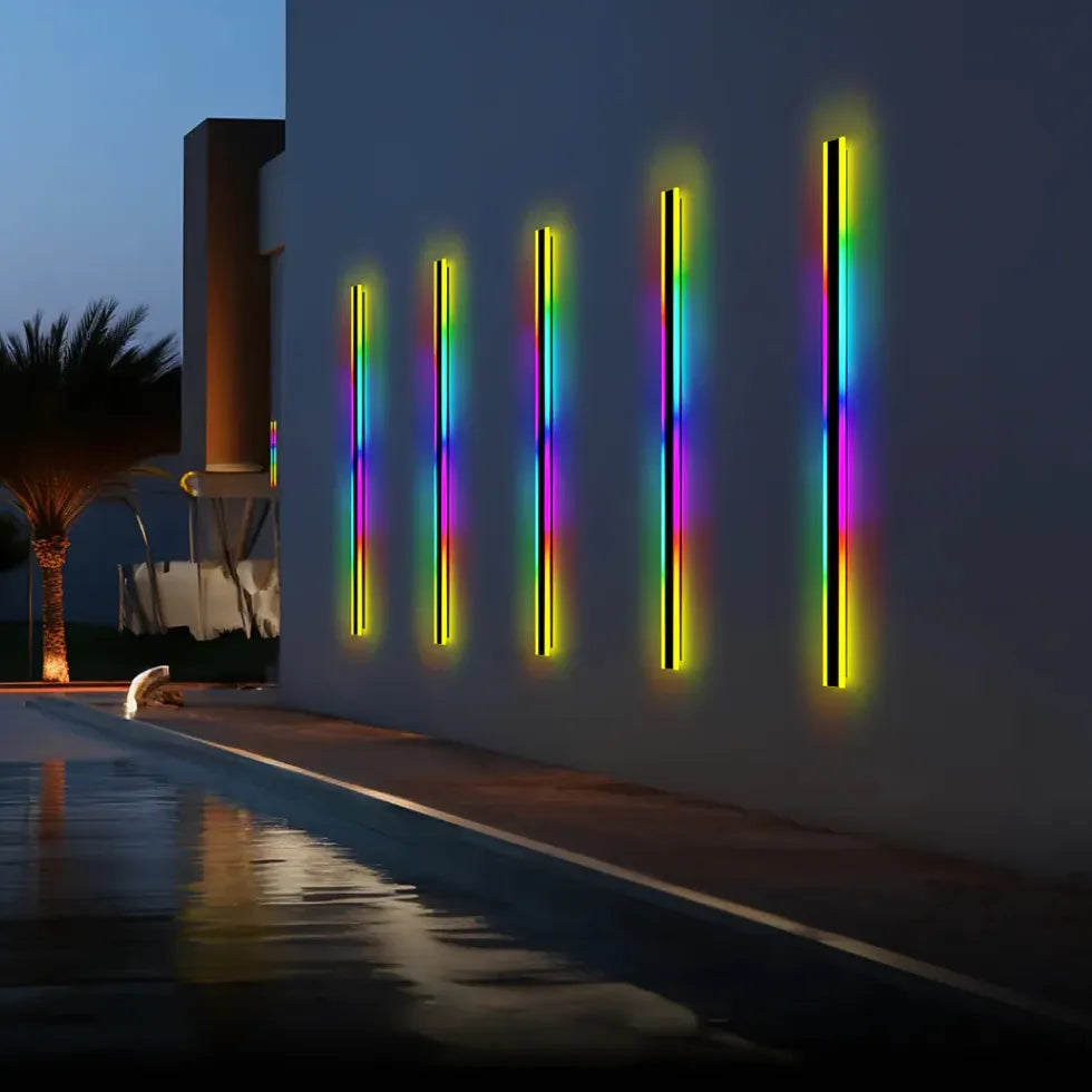 lumières murales colorées LED extérieure