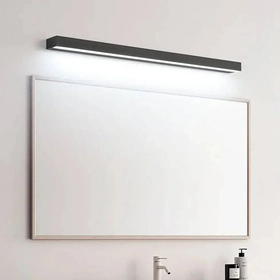 Applique Salle De Bain Noir Murale Étanche Longue Moderne - Clowas.fr