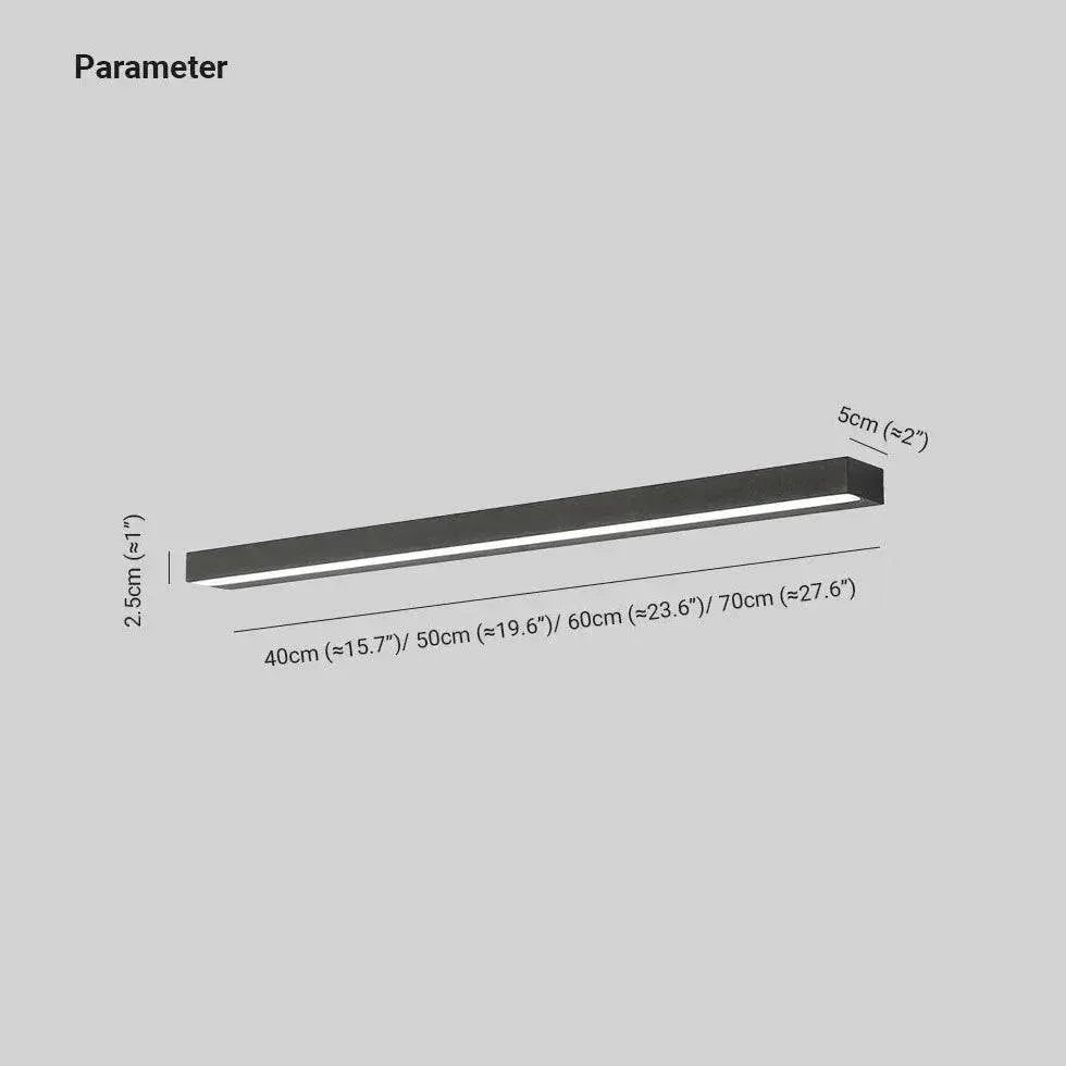 Applique Salle De Bain Noir Murale Étanche Longue Moderne - Clowas.fr