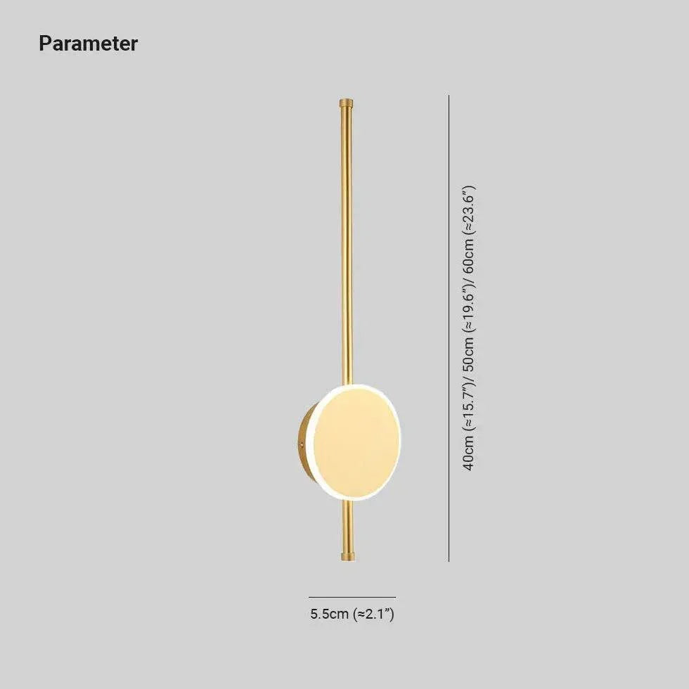Applique Murale Moderne Led Ronde Verticale - Clowas.fr
