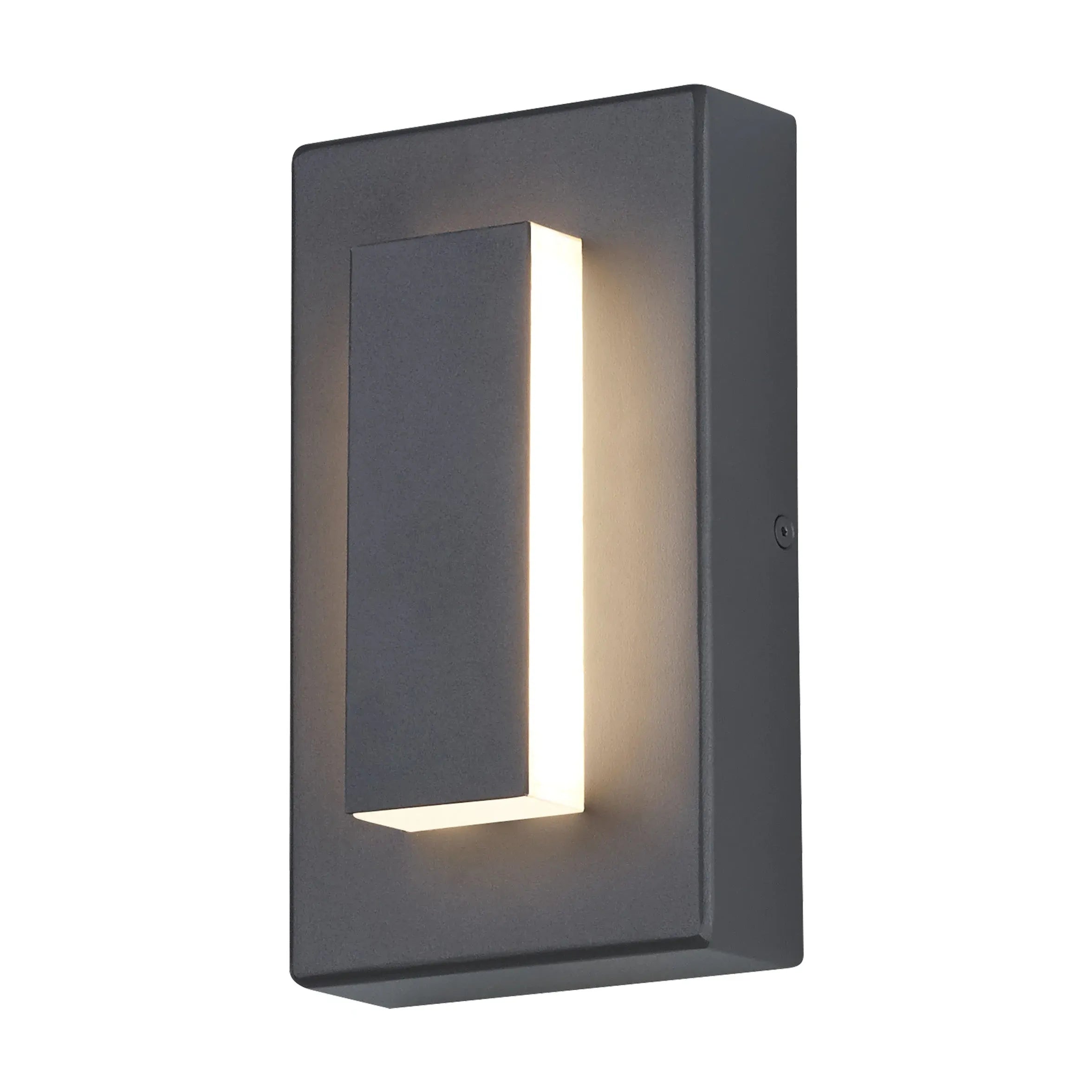 Rectangular LED Outdoor Black Wall Lamps