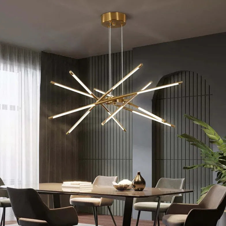 Black LED Branch Structure Chandelier