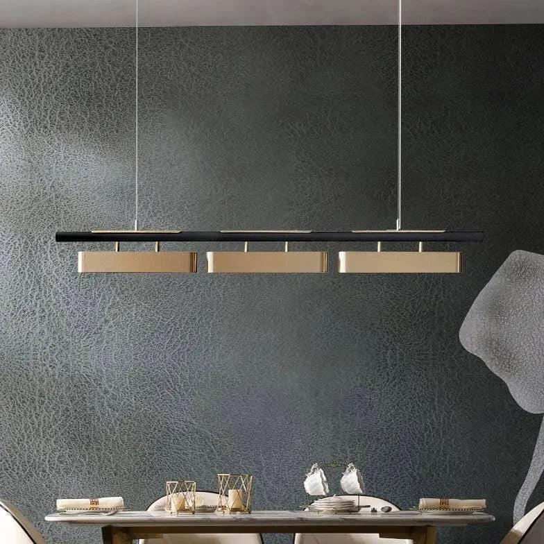 Suspension Led En Métal Linéaire Pour Salle À Manger - Clowas.fr