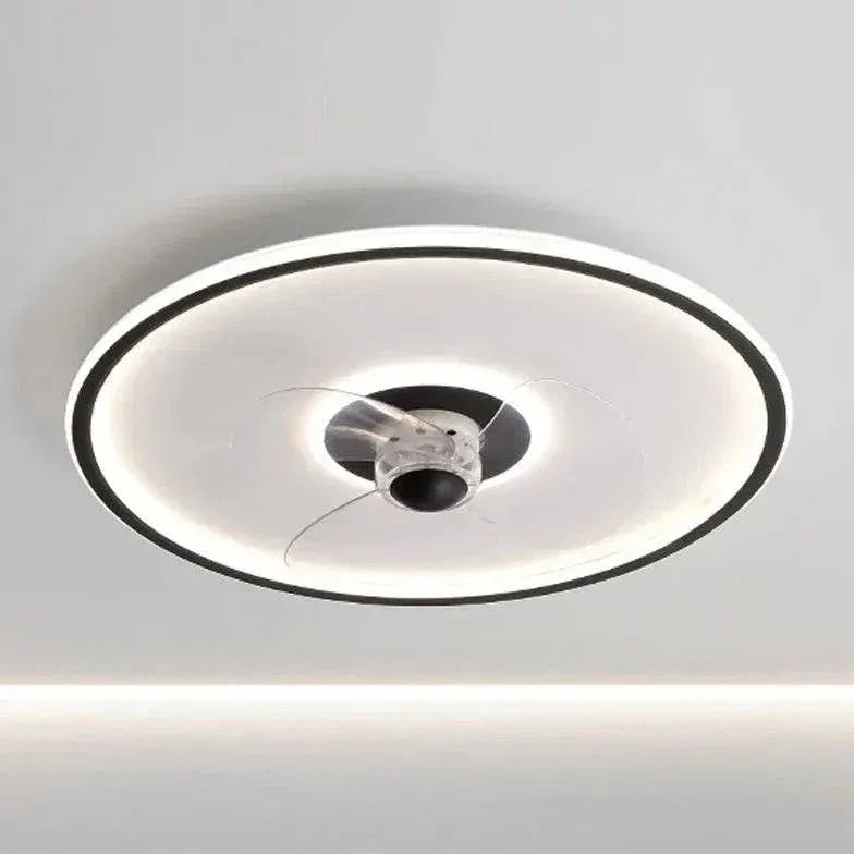 Ventilateur De Plafond Blanc Simple Et Rond - Clowas.fr