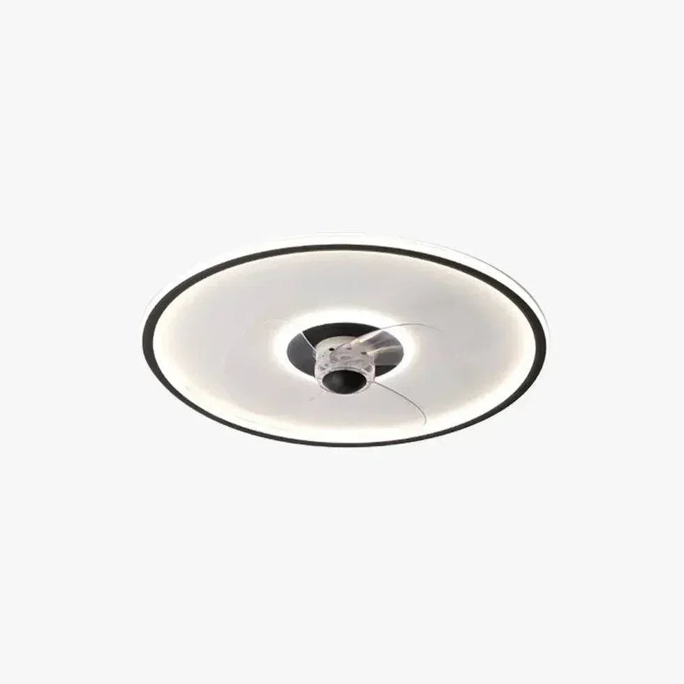 Ventilateur De Plafond Blanc Simple Et Rond - Clowas.fr