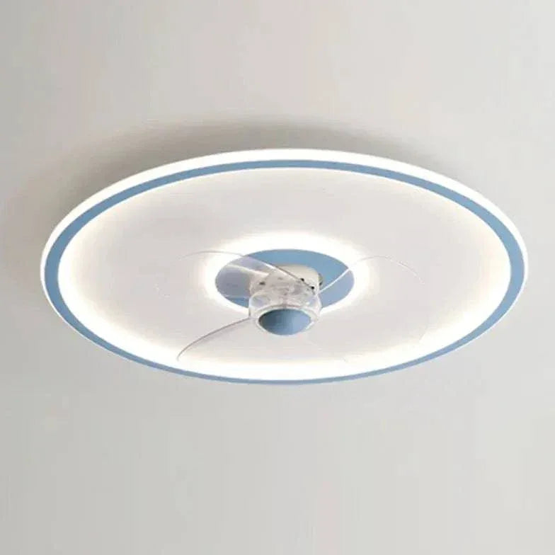 Ventilateur De Plafond Blanc Simple Et Rond - Clowas.fr