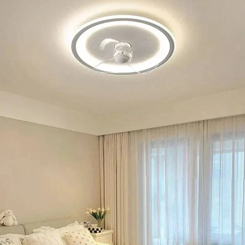 Lampe Led Ventilateur Moderne Ultra-Mince Chambre Éclairage - Clowas.fr
