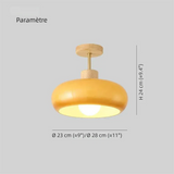 Plafonnier LED Vintage en Verre Forme Bol pour Couloir