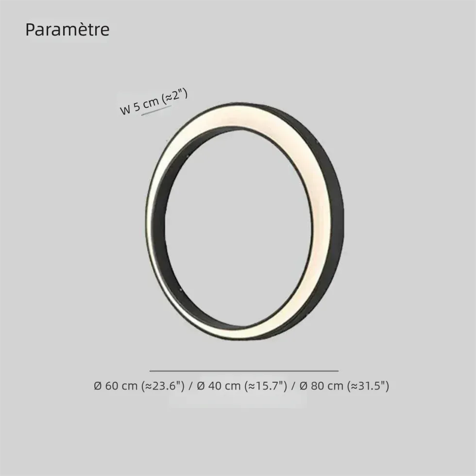 Applique Murale LED Extérieur Moderne Forme Croissant
