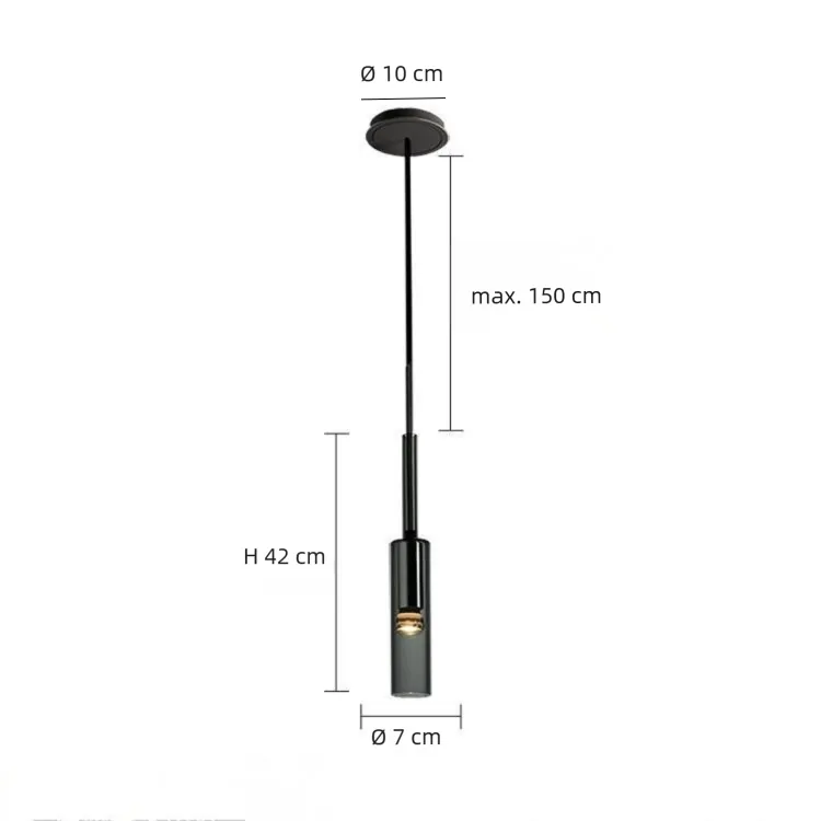 Suspension Cristal Led Créative Style Bouteille pour Chevet