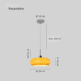 Suspension Vintage En Verre Forme Bol Pour Salle À Manger