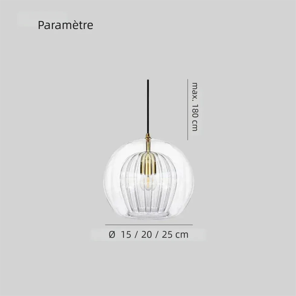 Suspension Bubble Verre Design Simple Salle À Manger