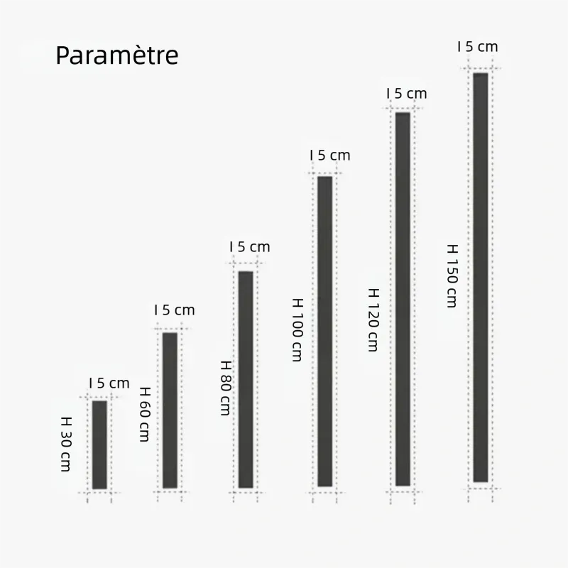 Applique Murale LED Extérieure Linéaire Noire au Style Et Minimaliste