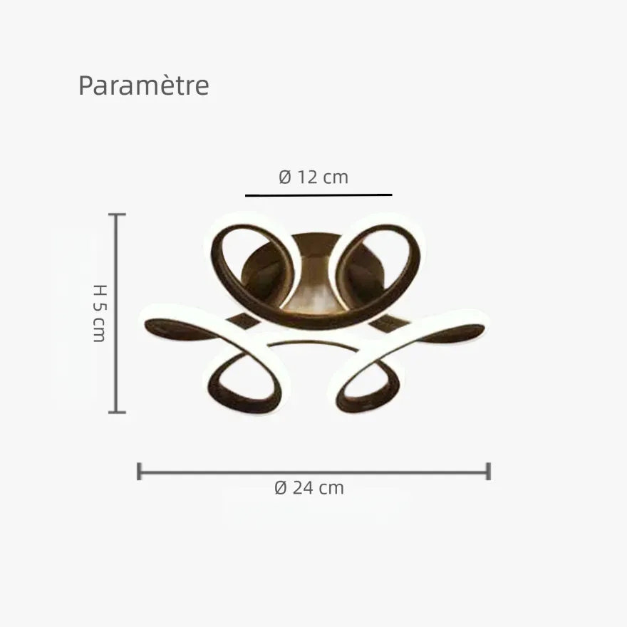 Plafonnier À Led Anneaux Moderne Simple Pour Couloir