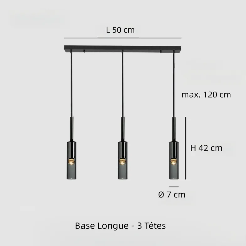 Suspension Cristal Led Créative Style Bouteille pour Chevet