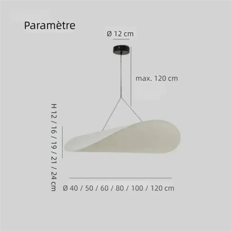 Suspension à Feuilles en Soie Blanche pour Salon