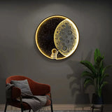 Moon Wall Light Indoor Art Deco Dimmable