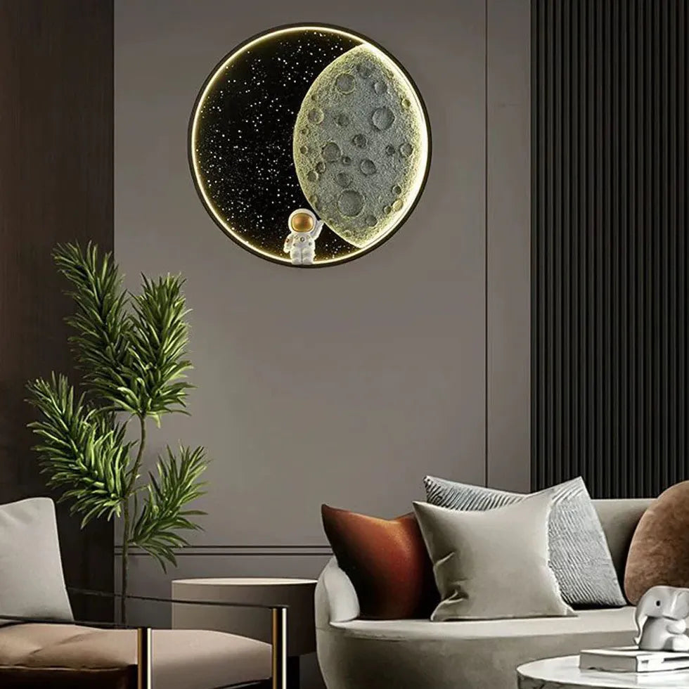 Moon Wall Light Indoor Art Deco Dimmable