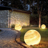 éclairage extérieur décoratif de lune de jardin solaire sphérique