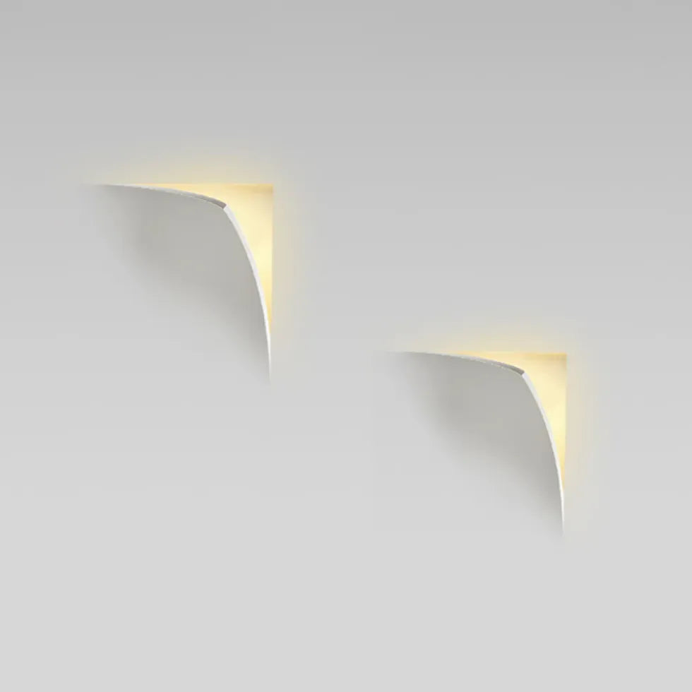 Petit Luminaire Mural V Ligne Moderne Blanche