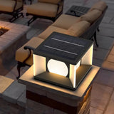 Borne lumineuse jardin solaire moderne décorative extérieure