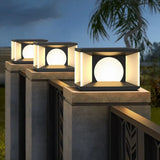 Borne lumineuse jardin solaire moderne décorative extérieure