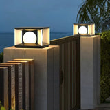 Borne lumineuse jardin solaire moderne décorative extérieure