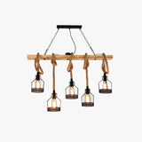 Multi-bulb corde linéaire Restaurant Pendant Light