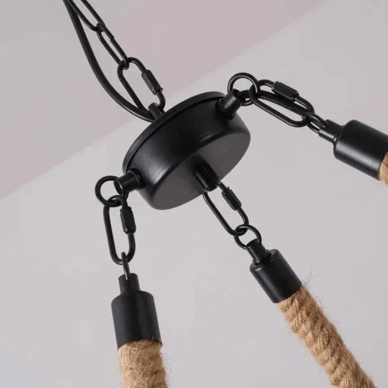 Lustre De Salon Rétro Noir Nid D’Oiseau - Clowas.fr