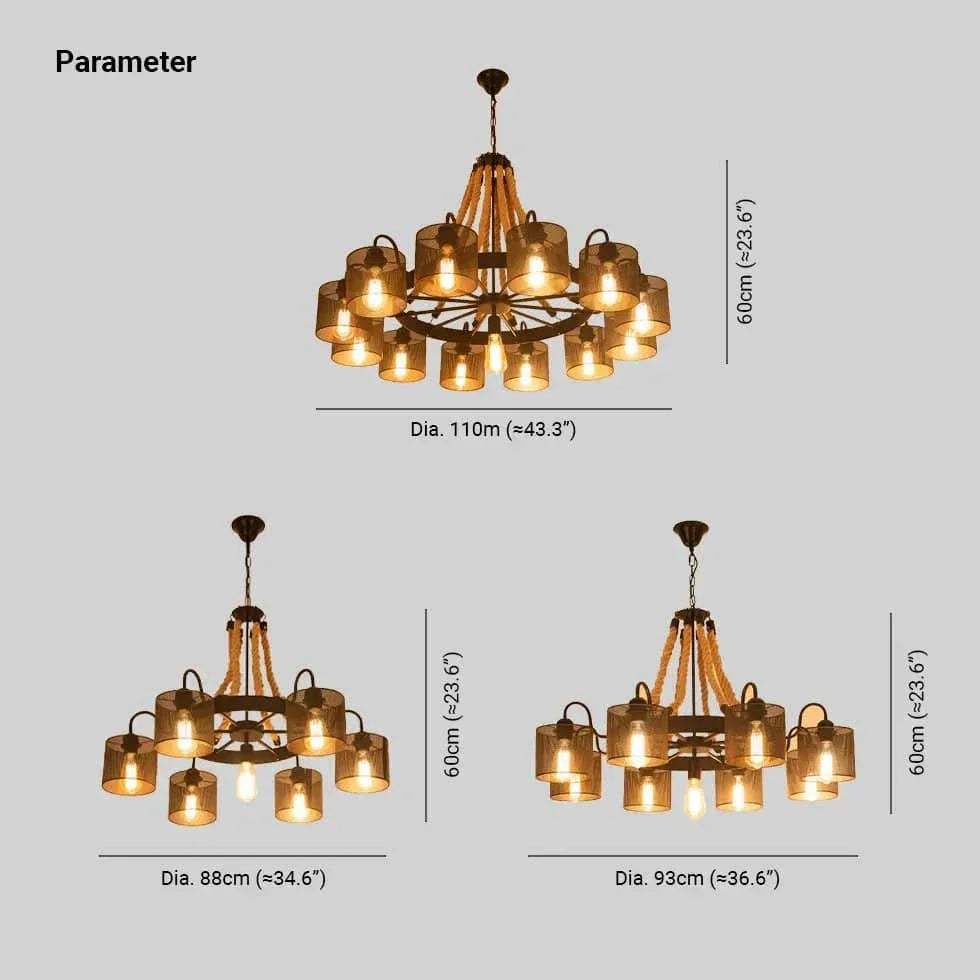 Suspension Industriel Metal Vintage Salon - Clowas.fr