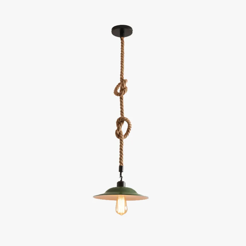 Rope Suspended Single Head Industrial Pendant Light