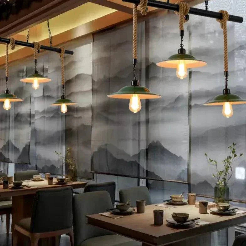 Suspension Industrielle Noire À Trois Bras - Clowas.fr