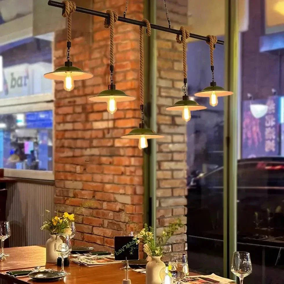 Suspension Industrielle Noire À Trois Bras - Clowas.fr